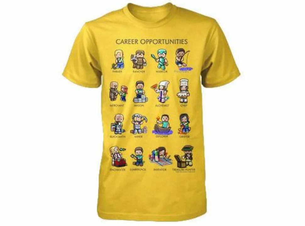 Minecraft - Career Opportunities Yellow Kids or Youth T-Shirt