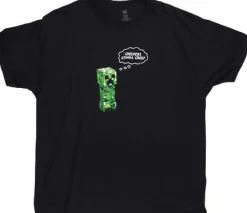 Minecraft - Creepers Gonna Creep Black Male T-Shirt