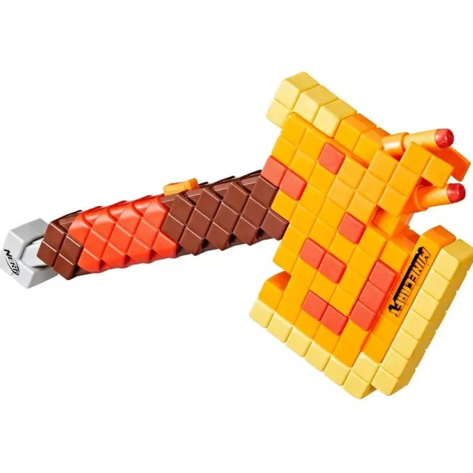 Minecraft - Firebrand Axe Nerf Dart Blaster Roleplay Replica