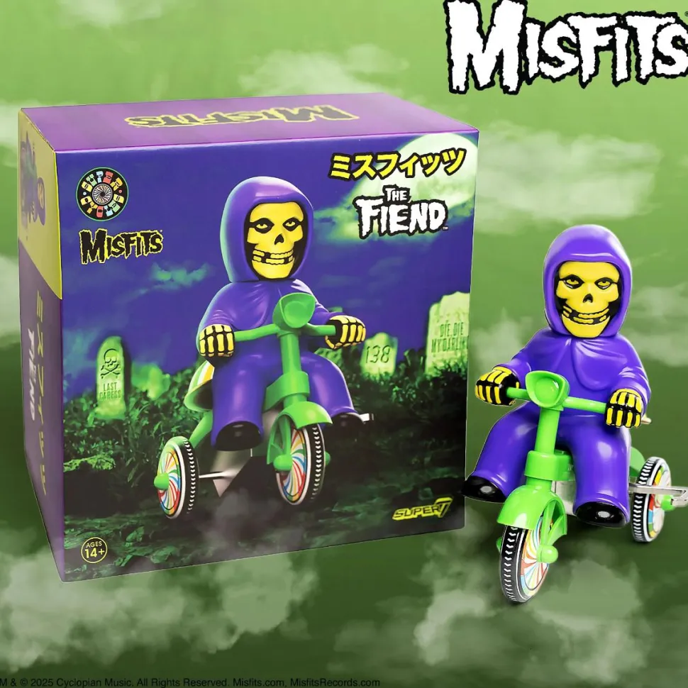 Misfits - The Fiend (Purple with Green Trike) Super Cycles 5" Vinyl Figure
