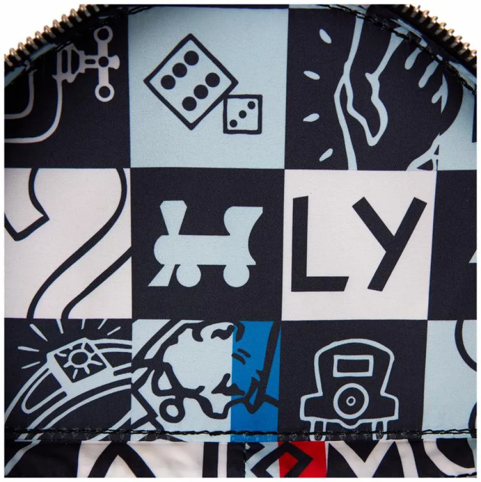 Monopoly - 90th Anniversary Top Hat Glitter Figural 8" Faux Leather Crossbody Bag