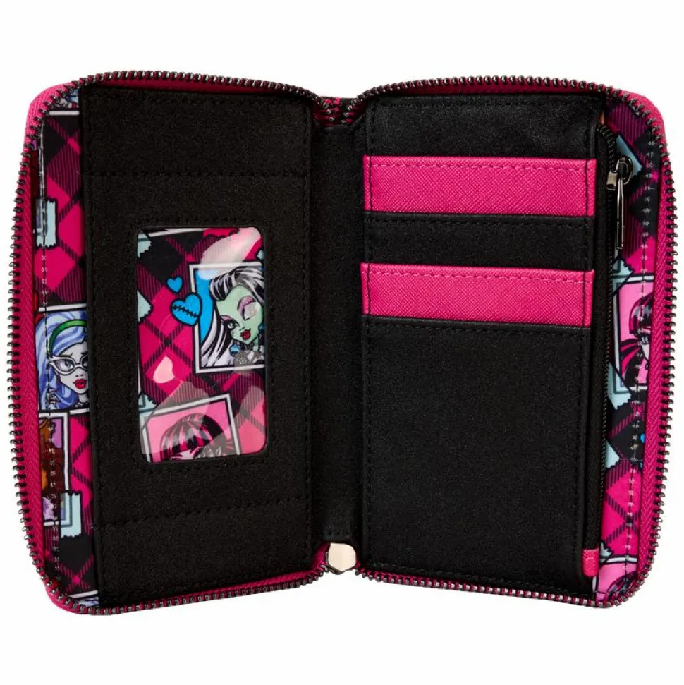 Monster High - Logo 4" Faux Leather Zip-Around Wallet