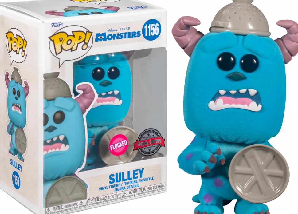 Monsters, Inc. - Sulley with Lid Flocked 20th Anniversary Pop! Vinyl Figure
