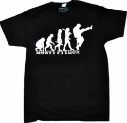 Monty Python - Evolution Black Male T-Shirt