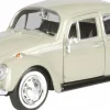 Motormax - Beige 1966 Volkswagen Beetle Timeless Legends Collection 1/24th Scale Die-Cast Vehicle Replica