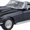 Motormax - Black 1967 Corvette Timeless Legends Collection 1/24th Scale Die-Cast Vehicle Replica
