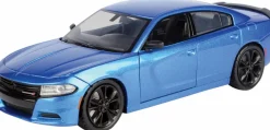 Motormax - Blue 2023 Dodge Charger Timeless Legends Collection 1/24th Scale Die-Cast Vehicle Replica