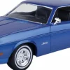 Motormax - Blue 1971 Ford Mustang Sportsroof Timeless Legends Collection 1/24th Scale Die-Cast Vehicle Replica