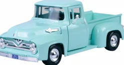 Motormax - Green 1955 Ford F-100 Pickup Timeless Legends Collection 1/24th Scale Die-Cast Vehicle Replica