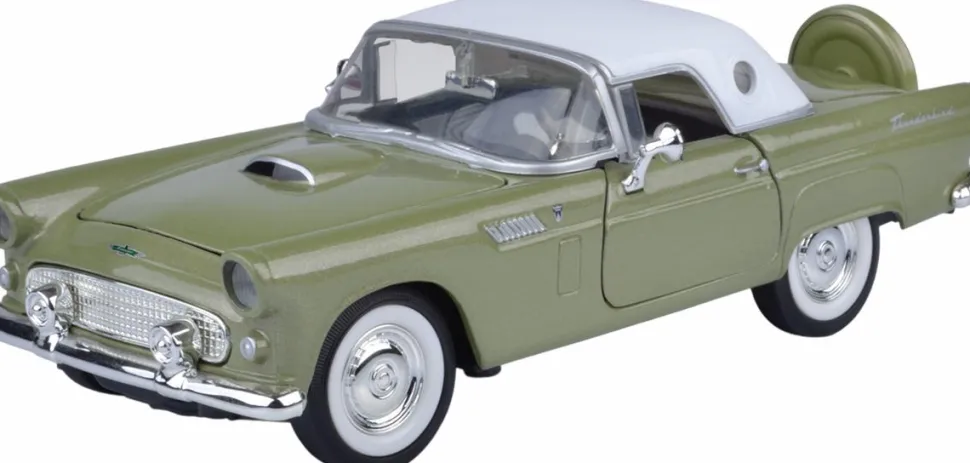 Motormax - Green 1956 Ford Thunderbird (Hardtop) Timeless Legends Collection 1/24th Scale Die-Cast Vehicle Replica