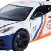 Motormax - Gulf Livery 2020 Corvette C8 Gulf Collection 1/24th Die-Cast Vehicle Replica
