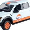 Motormax - Gulf Livery 2017 Ford F-150 Raptor Gulf Collection 1/24th Die-Cast Vehicle Replica