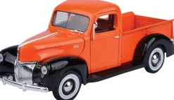 Motormax - Orange 1940 Ford Pickup Timeless Legends Collection 1/18th Scale Die-Cast Vehicle Replica