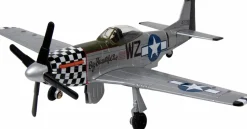 Motormax - P-51 Mustang Fighter Plane Sky Wings Collection 1/48th Scale Die-Cast Vehicle Replica
