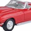 Motormax - Red 1967 Corvette Timeless Legends Collection 1/24th Scale Die-Cast Vehicle Replica