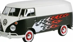 Motormax - Volkswagen Type 2 (T1) Bus (Hot Rod 2 Tone Decal) Volkswagen Collection 1/24th Scale Die-Cast Vehicle Replica