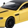 Motormax - Yellow 2013 Aston Martin V12 Vantage S Timeless Legends Collection 1/24th Scale Die-Cast Vehicle Replica