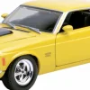 Motormax - Yellow 1970 Ford Mustang Boss 429 Timeless Legends Collection 1/24th Scale Die-Cast Vehicle Replica