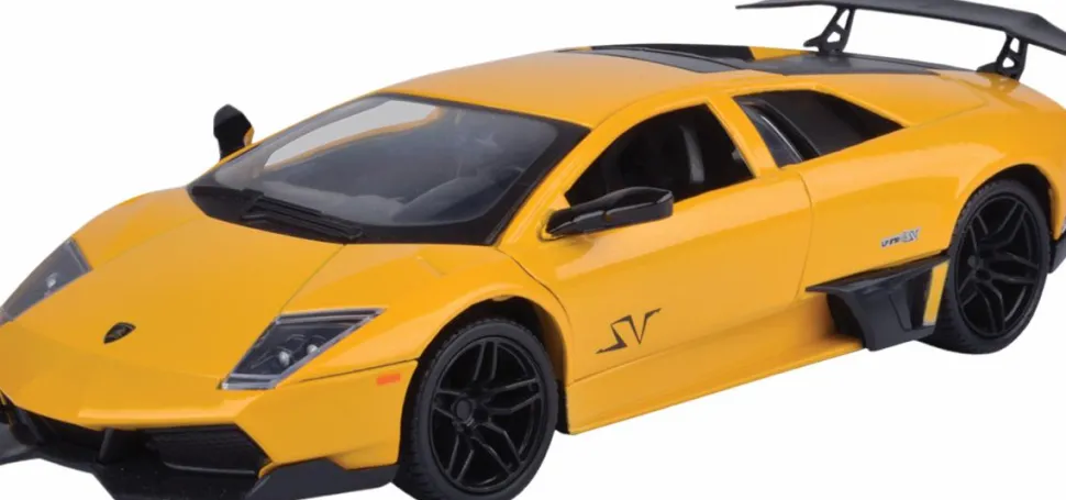 Motormax - Yellow Lamborghini Murcielago LP670-4 SV Timeless Legends Collection 1/24th Scale Die-Cast Vehicle Replica
