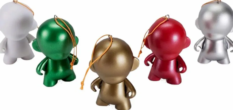 Munnyworld - 2.5” DIY Mico Munny Ornament 5-Pack