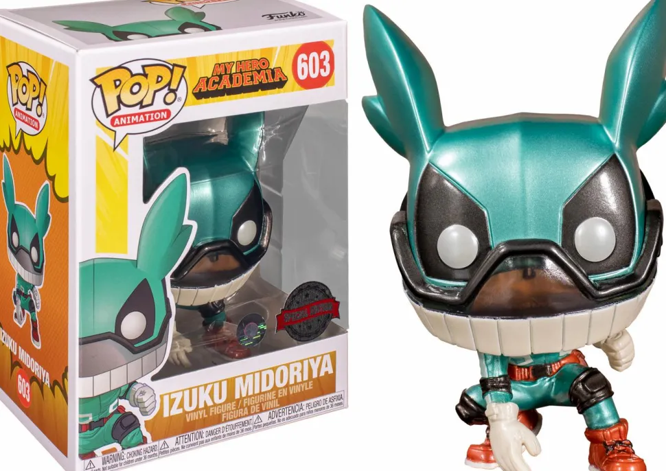My Hero Academia - Izuku Midoriya (Deku with Helmet) Metallic Pop! Vinyl Figure