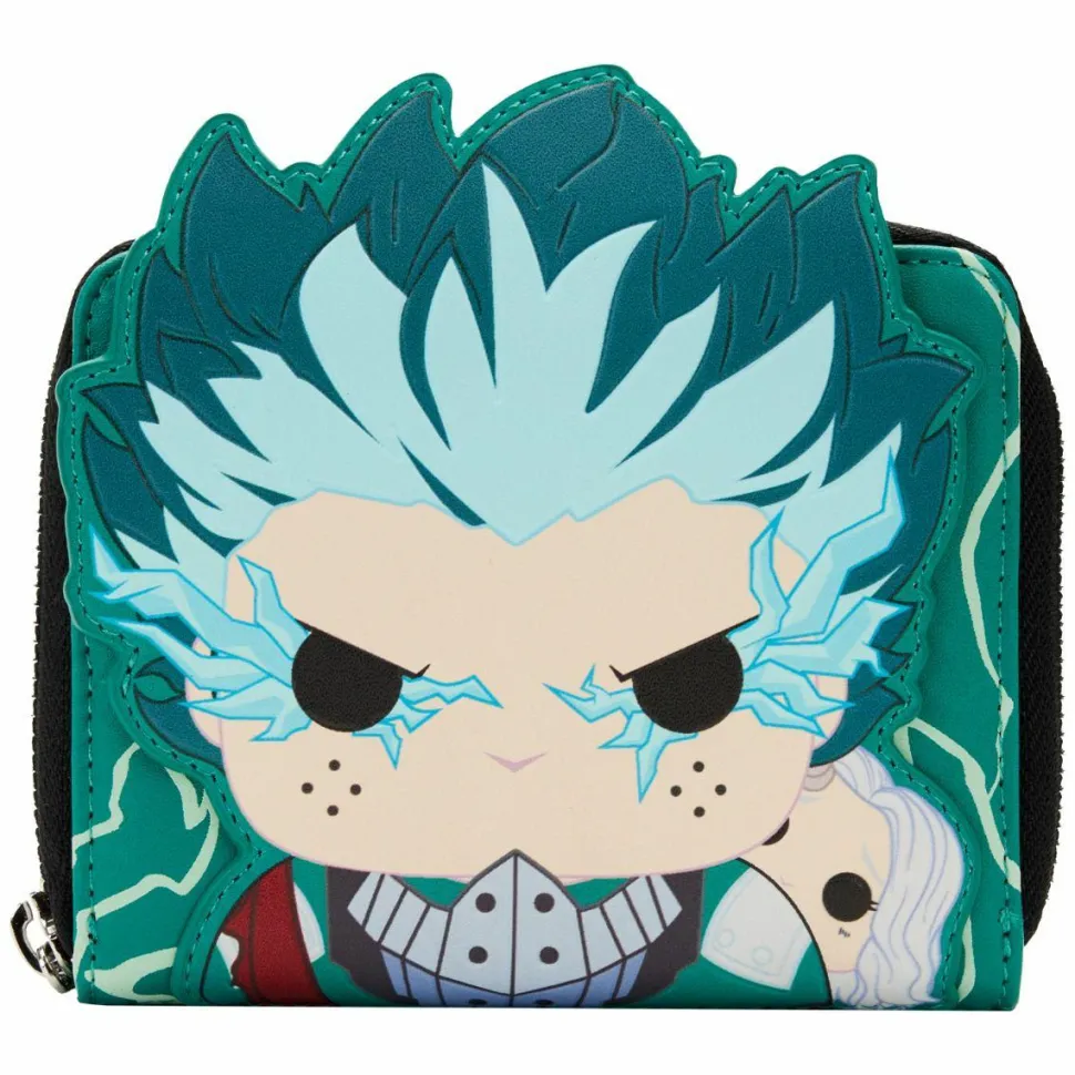My Hero Academia - Pop! Deku Infinity Cosplay Glow in the Dark 4” Faux Leather Zip-Around Wallet