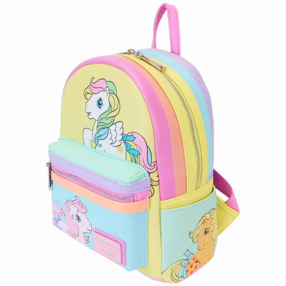 My Little Pony - Color Block 10" Faux Leather Mini Backpack
