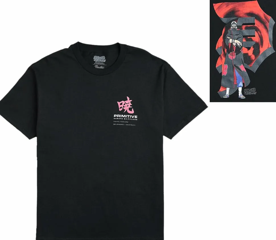 Naruto - Naruto x Primitive Kakuzu Black T-Shirt