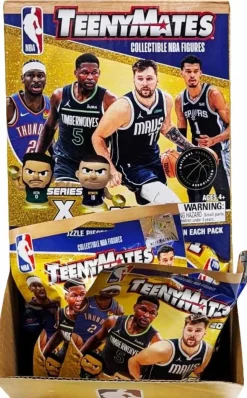 NBA Basketball - 2025 TeenyMates Series X Collectible NBA Figures Blind Bag (Display of 32)