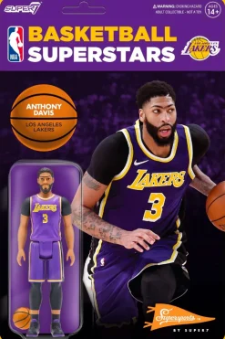NBA Basketball - Anthony Davis LA Lakers Purple Statement Supersports ReAction 3.75” Action Figure