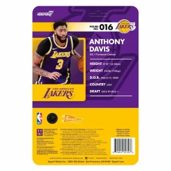 NBA Basketball - Anthony Davis LA Lakers Purple Statement Supersports ReAction 3.75” Action Figure