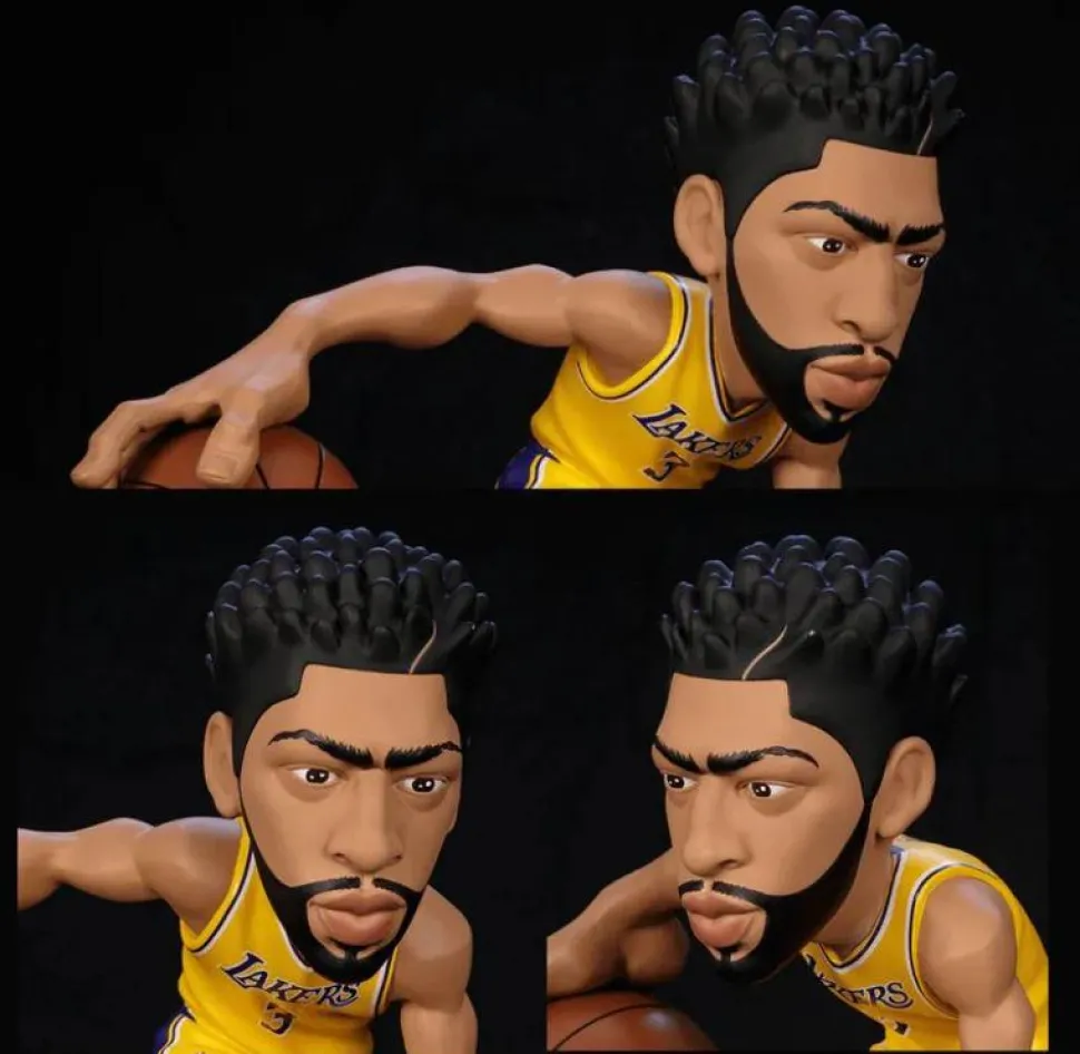 NBA Basketball - Anthony Davis Los Angeles Lakers (Gold Jersey) smAll-Stars 12" Vinyl Figure
