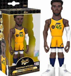 NBA Basketball - Donovan Mitchell Utah Jazz 2021 Championship Edition Jersey 5" Gold Premium Vinyl Figure
