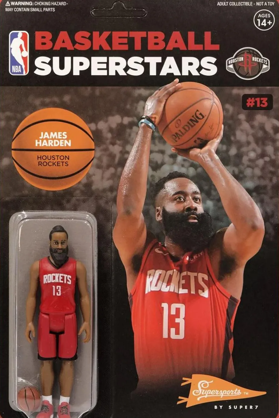 NBA Basketball - James Harden Houston Rockets Supersports ReAction 3.75” Action Figure
