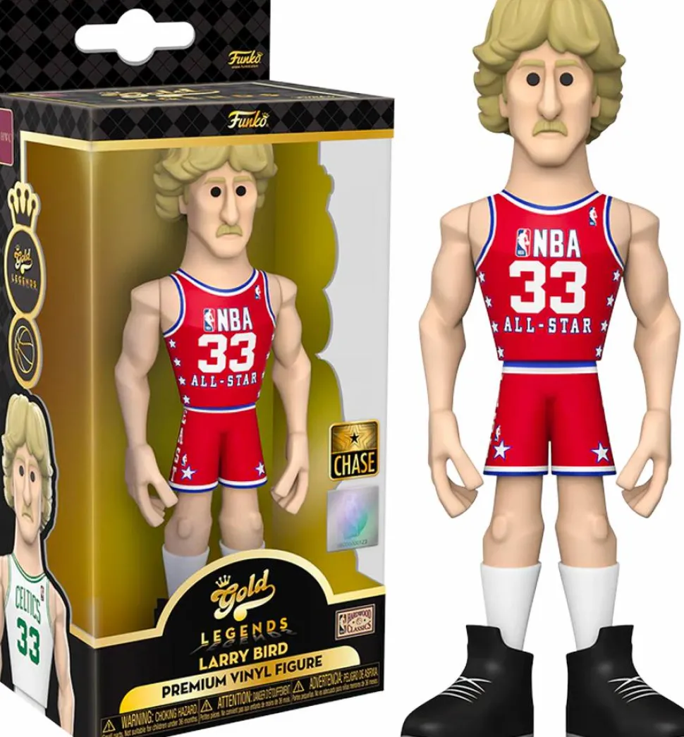 NBA Basketball - Larry Bird Boston Celtics 5" Gold Premium Vinyl Figure