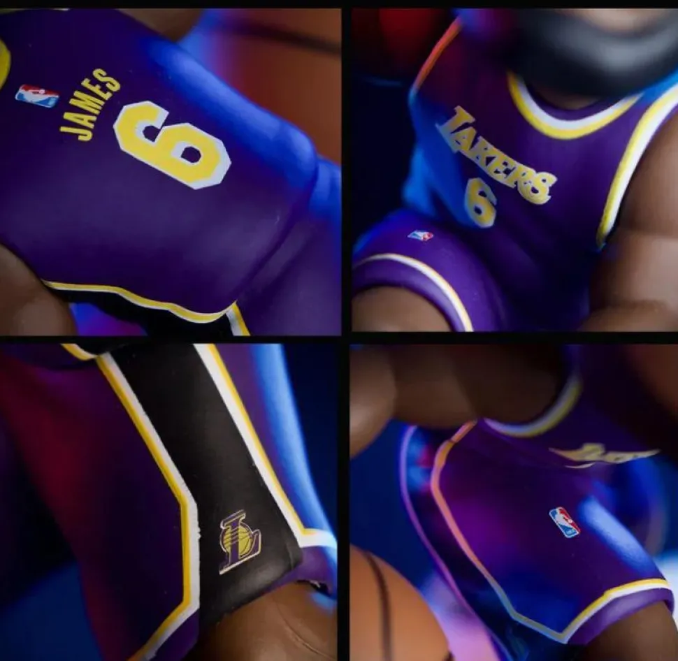 NBA Basketball - LeBron James Los Angeles Lakers (Purple Jersey) smAll-Stars Minis 6" Vinyl Figure