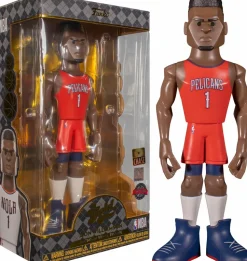 NBA Basketball - Zion Williamson New Orleans Pelicans Home Jersey 12" Gold Premium Vinyl Figure