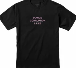 New Order - New Order x Color Bars Power, Corruption & Lies Black T-Shirt