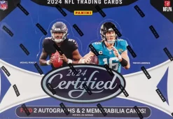 NFL Football - 2024 Panini Certified Football Trading Cards Hobby Box (Display of 10)