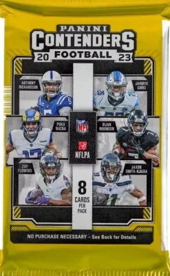 NFL Football - 2023 Panini Contenders Football Trading Cards Hobby Pack (8 Cards)