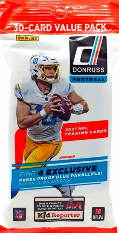 NFL Football - 2021/2022 Panini Donruss Trading Card Fat Pack (30 Cards)