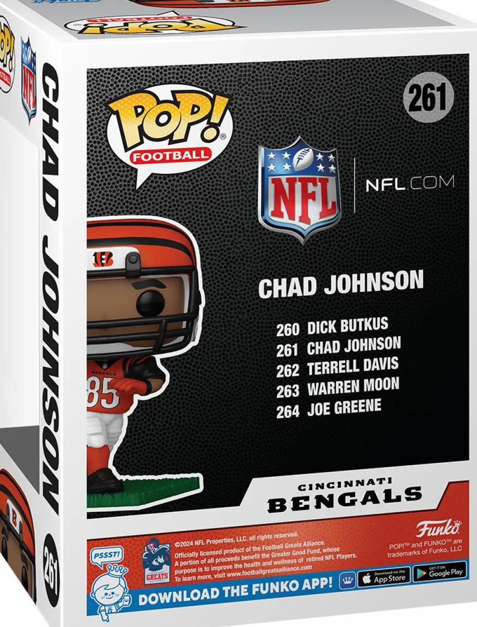 NFL Football - Chad Johnson Cincinnati Bengals Pop! Vinyl Figures