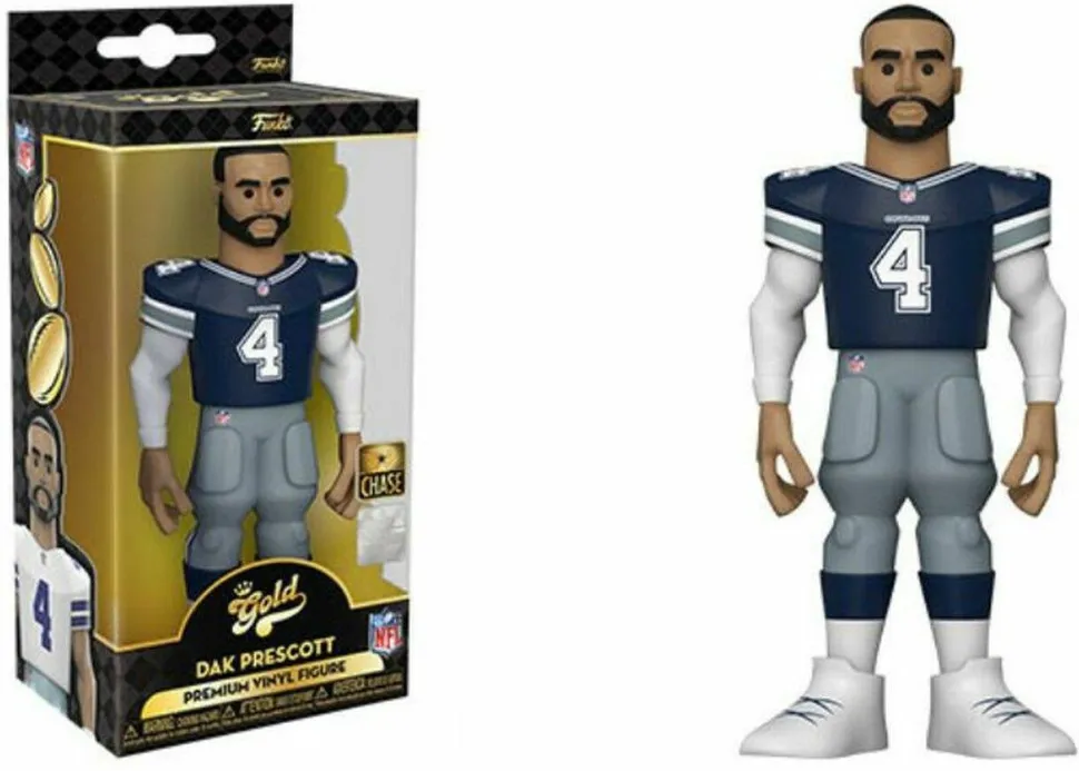 NFL Football - Dak Prescott Dallas Cowboys 5” Vinyl Gold Figure