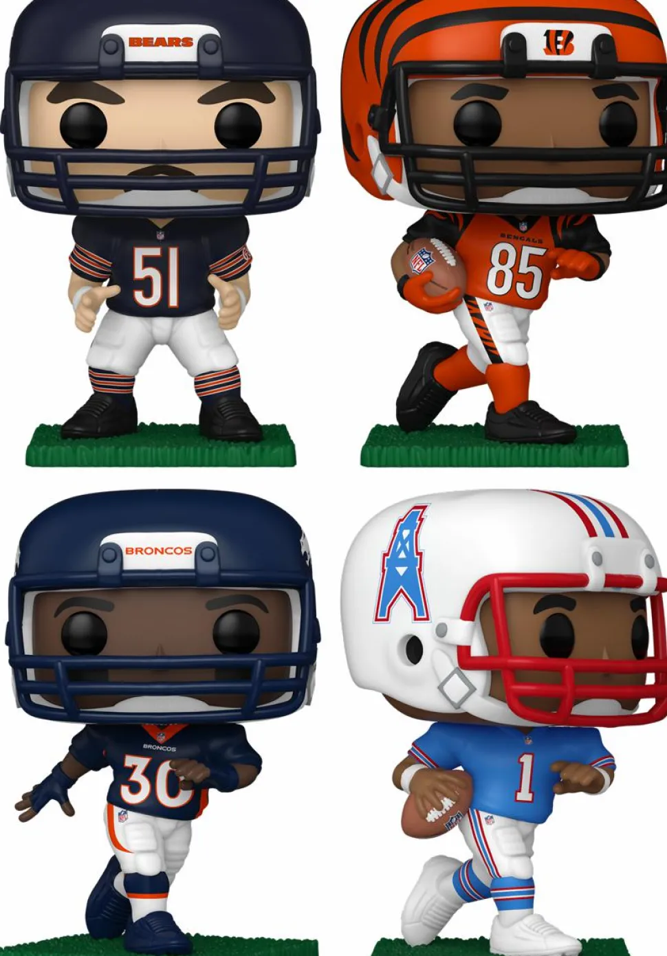 NFL Football - End Zone Elites Pop! Vinyl Bundle (Set of 4)