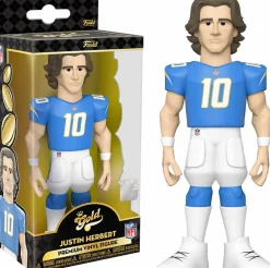 NFL Football - Justin Herbert Los Angeles Chargers 5” Gold Premium Vinyl Figure