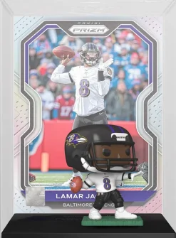 NFL Football - Lamar Jackson Baltimore Ravens Pop! Trading Card with Protector Case