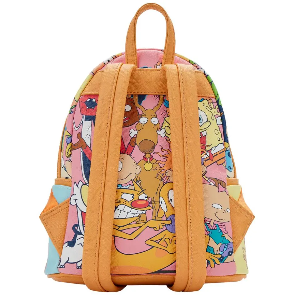 Nickelodeon - Nick 90s Color Block 10” Faux Leather Mini Backpack