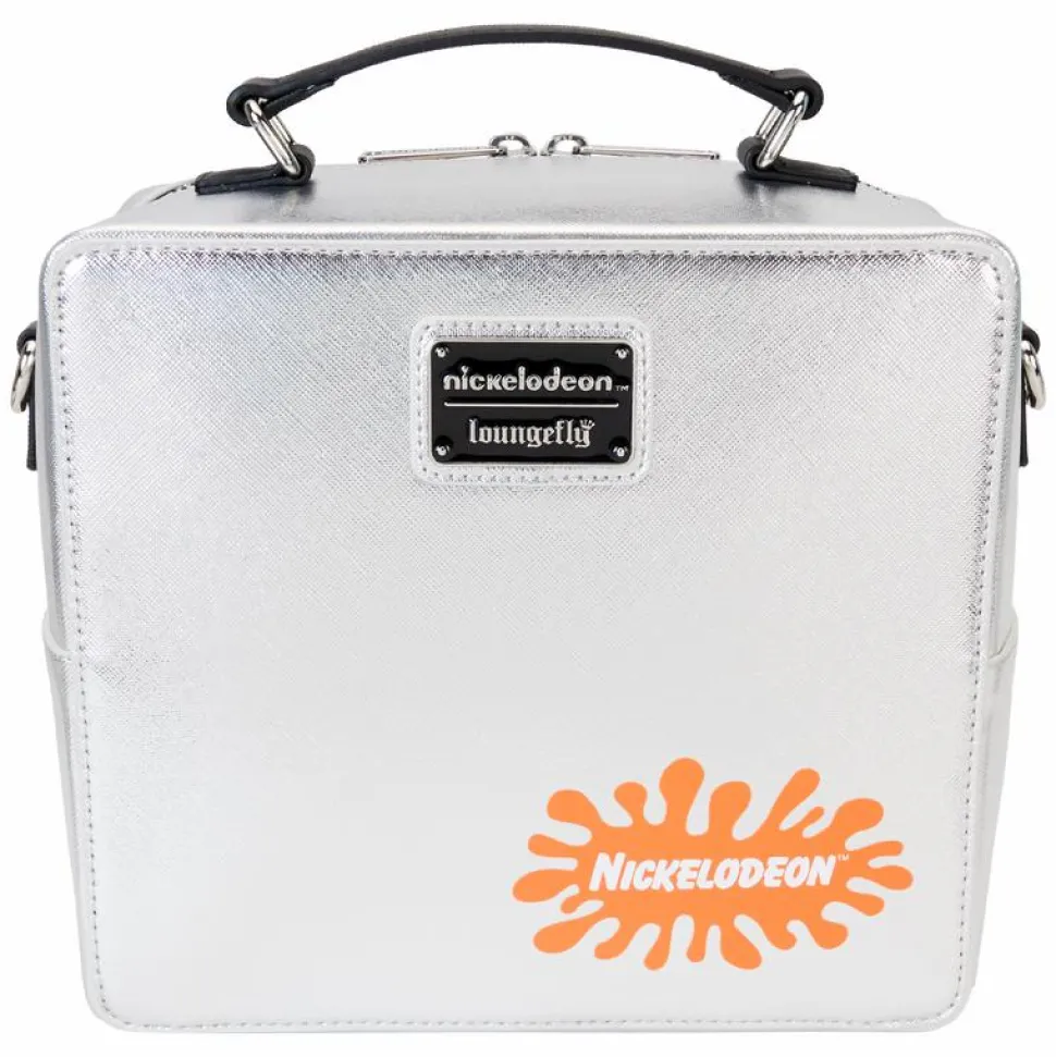 Nickelodeon - Retro TV Triple Lenticular 8" Faux Leather Crossbody Bag with Coin Purse