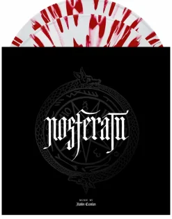 Nosferatu (2024) - Original Motion Picture Soundtrack by Robin Carolan 2xLP Vinyl Record (Waxwork Records Exclusive Clear & Oxblood Splatter Vinyl)