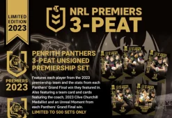 NRL Rugby League - 2023 NRL Premiers Penrith Panthers 3-Peat Unsigned Trading Cards Set (23 Cards)
